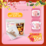  Combo Tết Bánh Bông Tuyết + Nougat Thượng Hạng Kèm dụng cụ 