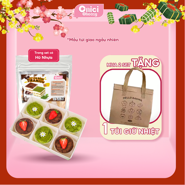 Set nguyên liệu Bánh Tiramisu (set 1 vị) thành phẩm 750ml