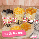  Set nguyên liệu Trà sữa Dưa Lưới 25-30ly (4 lít) 