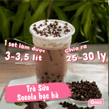  Set nguyên liệu Trà sữa Socola Bạc Hà 25-30ly (4 lít) 