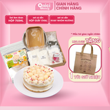 Set nguyên liệu Bánh ô long nhài kèm HỘP GIẤY ONICI thành phẩm 1 hộp bánh 750ml 
