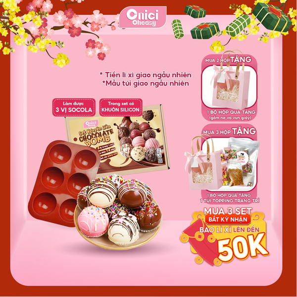 SET LÀM CHOCOLATE BOMB
