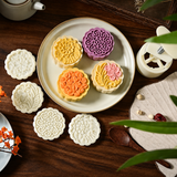  Khuôn làm bánh trung thu cho bánh 100gram, 4 mặt Hoa văn giao ngẫn nhiên Bếp Của Mẹ ONICI | ONICI OHEASY 