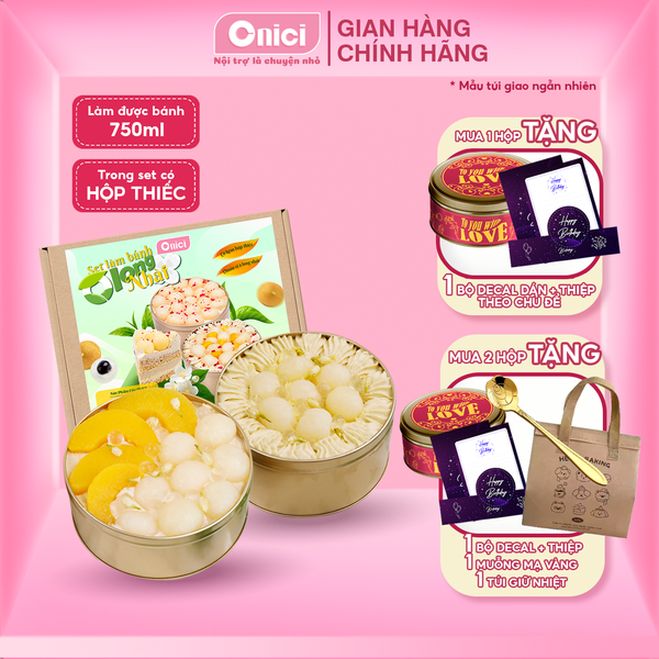 Set nguyên liệu làm bánh Bánh Ô Long Nhài (Hộp Thiếc 700ml)