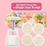  COMBO SET NGUYÊN LIỆU LÀM BÁNH TRUNG THU DẺO 3 LOẠI NHÂN + KHUÔN | BẾP CỦA MẸ ONICI 