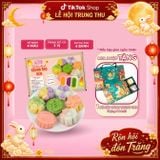  Set nguyên liệu Bánh Trung Thu Dẻo (6 bánh _ 5 màu _ 3 vị nhân) 75G/1 bánh 