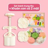  COMBO SET NGUYÊN LIỆU LÀM BÁNH TRUNG THU DẺO 3 LOẠI NHÂN + KHUÔN | BẾP CỦA MẸ ONICI 