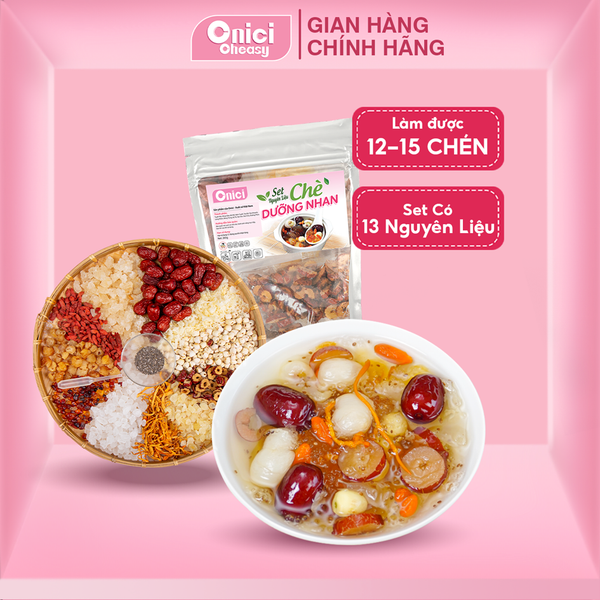 Set nguyên liệu nấu Chè dưỡng nhan (265gram) 12-15 chén
