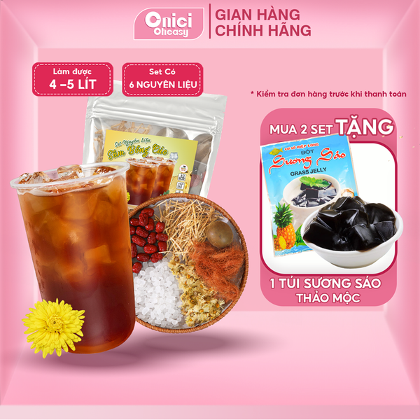 Set Nguyên Liệu Nấu Sâm bông cúc 30-35 ly (4-5 lít nước)