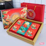 BỘ HỘP BÁNH TRUNG THU SANG TRỌNG (CHO SIZE BÁNH 100GR) | BẾP CỦA MẸ ONICI 