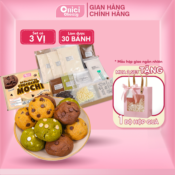 Chocochip Mochi 3 vị  Thành Phẩm 30 cái