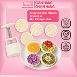 Khuôn làm bánh trung thu cho bánh 100gram, 4 mặt Hoa văn giao ngẫn nhiên Bếp Của Mẹ ONICI | ONICI OHEASY 