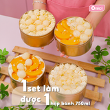  Set nguyên liệu làm bánh Bánh Ô Long Nhài (Hộp Thiếc 700ml) 