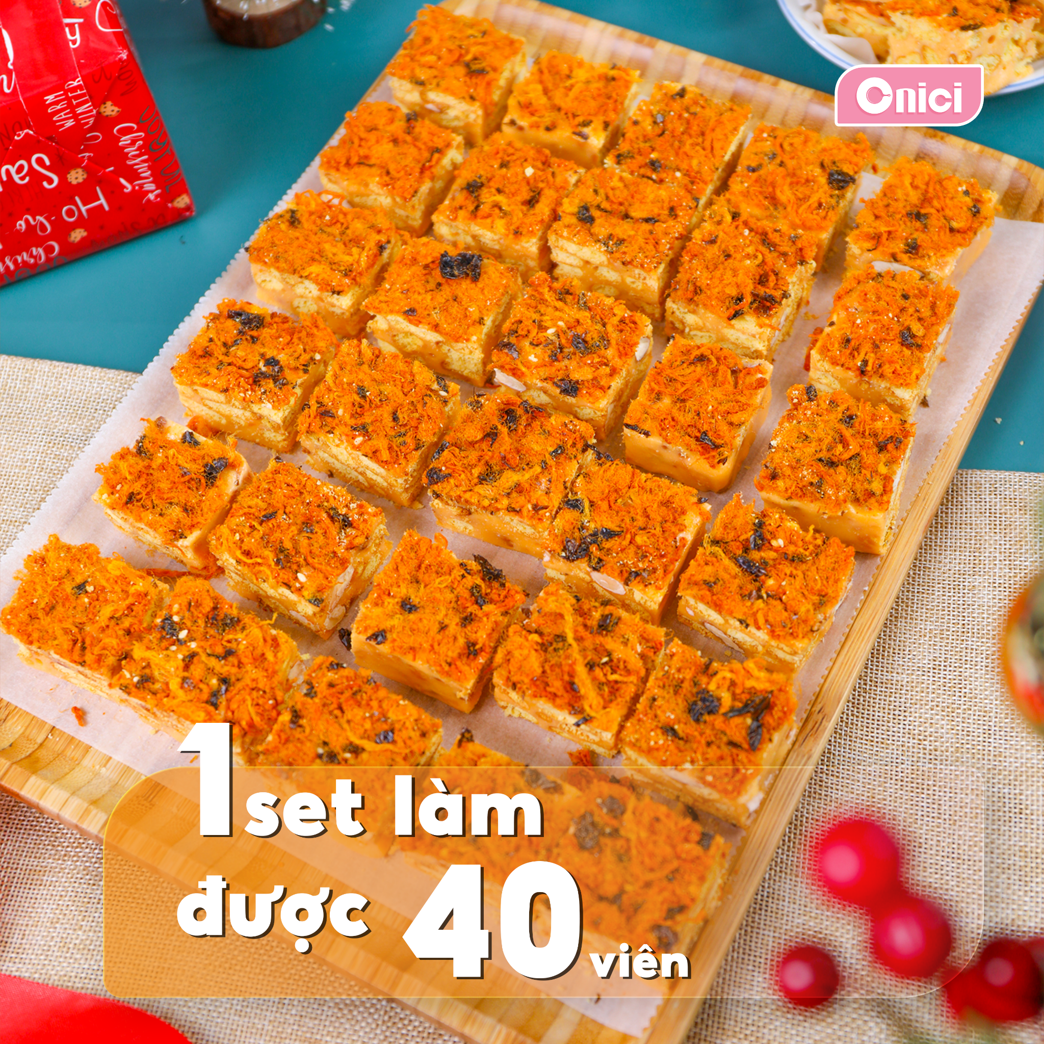  Combo Kẹo Nougat + Bánh Bông Tuyết Hoàng Kim (thượng hạng) 