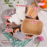  Set nguyên liệu Bánh Tiramisu (set 1 vị) thành phẩm 750ml 