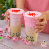  Set nguyên liệu Trà sữa Muối Hồng Himalaya thành phẩm 12 Ly 