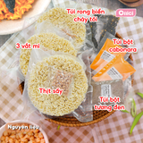  Set Mì trộn Quắn Quéo 2 vị carbonara và tương đen (3 tô mì siêu ngon) 