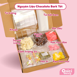  Set nguyên liệu Chocolate Bark, socola thanh thành phẩm 6 THANH 3 VỊ 