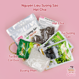 Set nguyên liệu Chè sương sáo hạt chia  30 CHÉN 