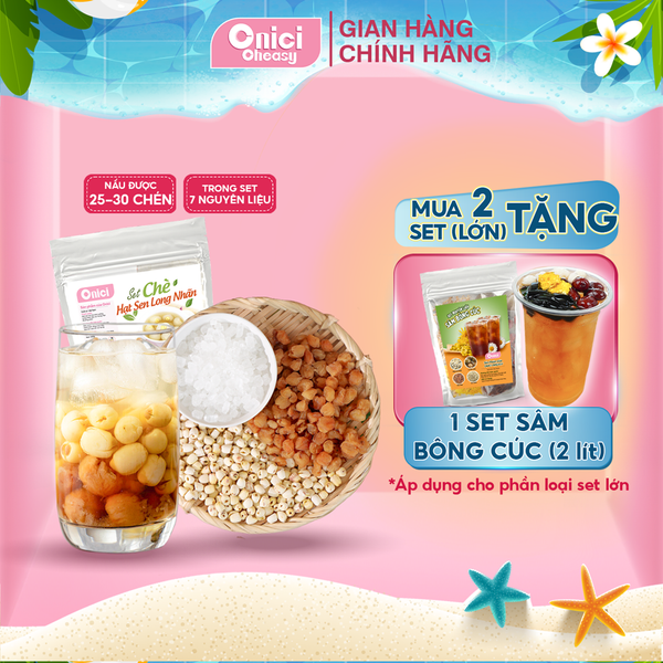Set nguyên liệu Chè sen long nhãn 20-25 CHÉN