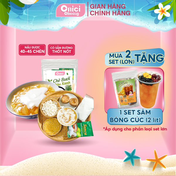 Set nguyên liệu Chè bưởi đậu xanh nấu 40-45 chén
