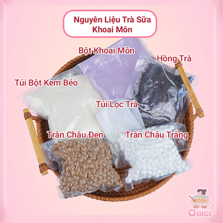Set nguyên liệu Trà sữa Khoai Môn thành phẩm 25-30 ly ( 3-4 lít thành phẩm )