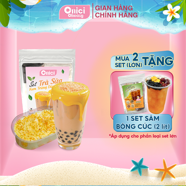 Set nguyên liệu Trà sữa Kem Trứng Dừa Nướng 20-25 ly