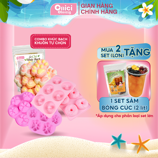 Combo khúc bạch kèm khuôn 15 chân mèo