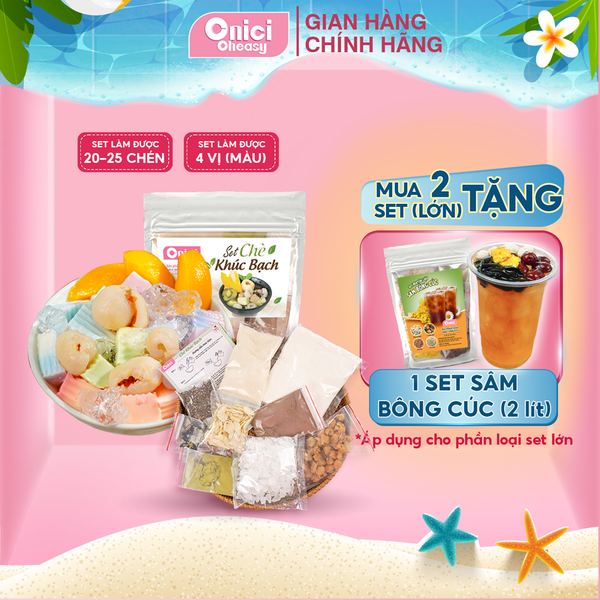 Set nguyên liệu Chè khúc bạch 20-25 chén