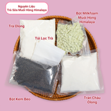  Set nguyên liệu Trà sữa Muối Hồng Himalaya thành phẩm 12 Ly 