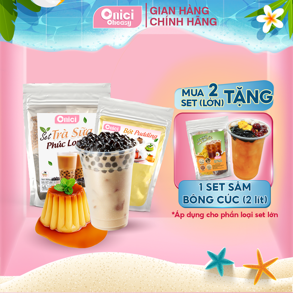 Combo Trà sữa Phúc Long kèm 100Gram pudding Trứng