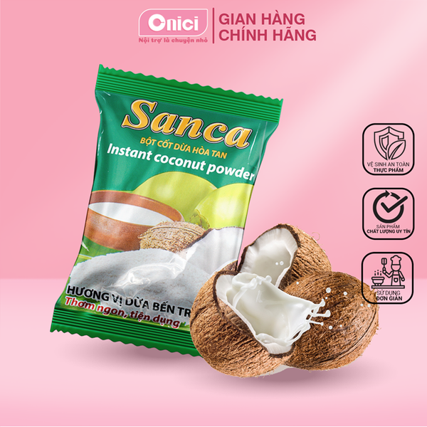 Bột cốt dừa hòa tan Sanca gói 50g