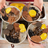  Set nguyên liệu Milo Dầm trân châu pudiing Thành phẩm 10-12 ly milo dầm FULL TOPPING 