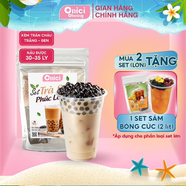 Set nguyên liệu Trà Sữa Phúc Long thành phẩm 30-35 ly ( 4-5 lít thành phẩm )
