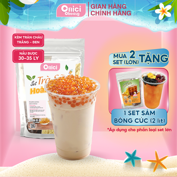Set nguyên liệu Trà sữa Hoàng Kim thành phẩm 30-35 ly ( 4-5 lít thành phẩm )