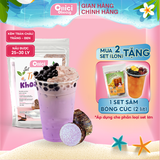  Set nguyên liệu Trà sữa Khoai Môn thành phẩm 25-30 ly ( 3-4 lít thành phẩm ) 