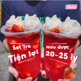  Set nguyên liệu Trà dâu nấu 20-25 ly 