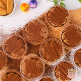  Set nguyên liệu làm Bánh tiramisu (set 2 vị) 12-14 hũ (100ml/hũ) hoặc 2 hộp giấy oval (750ml/hộp) 