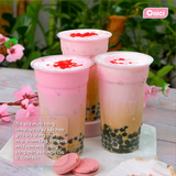  Set nguyên liệu Trà sữa Muối Hồng Himalaya thành phẩm 12 Ly 