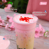  Set nguyên liệu Trà sữa Muối Hồng Himalaya thành phẩm 12 Ly 