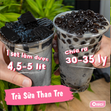  Set nguyên liệu Trà sữa Than Tre 25-30ly (4 lít) 
