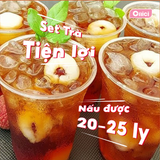  Set nguyên liệu Trà vải nấu 20 - 25 ly 