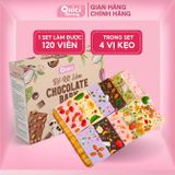  Set nguyên liệu làm Socola bark 120 VIÊN (Có Sẵn Khuôn) 