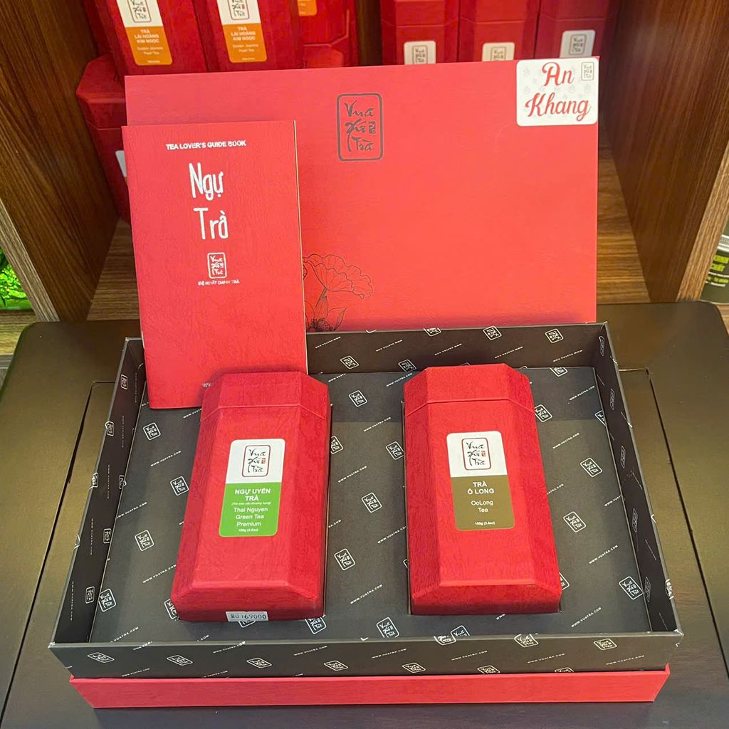 AN KHANG - Quà tặng người sành trà ( Ngự Uyển + Ô Long Tư Quý)