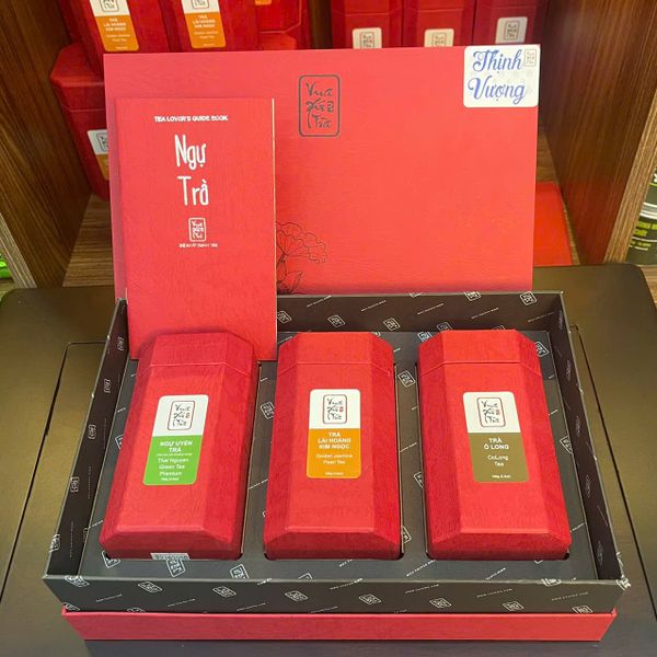 THỊNH VƯỢNG - Quà tặng khách hàng ( Ngự Uyển +Trà Nhài Hoàng Cung + Ô Long Tứ Quý)