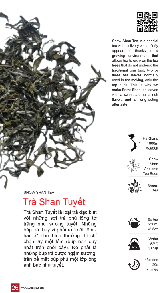 Bạch Trà Shan Tuyết