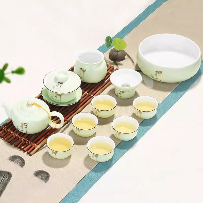 Bộ Ấm Trà Đạo Gốm Sứ Trung Hoa Thủy Mạc