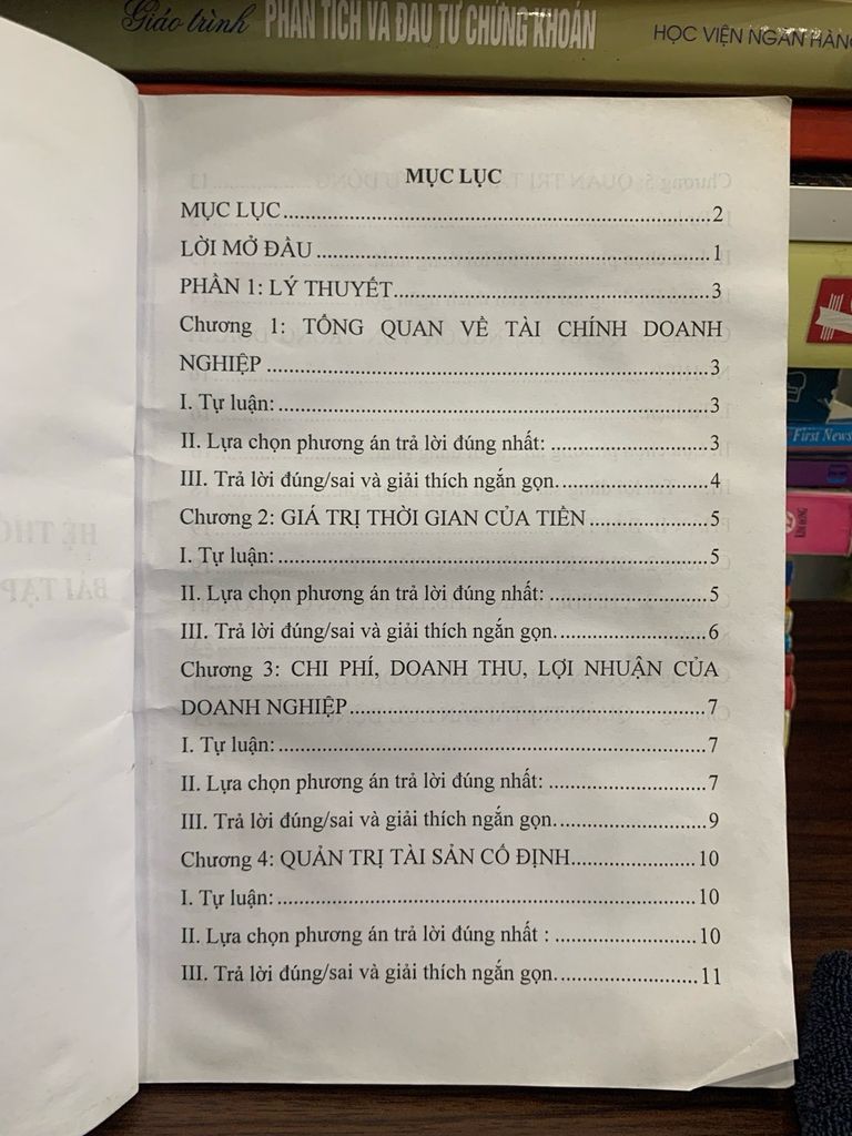 Hệ thống câu hỏi lý thuyết và bài tập: Tài chính doanh nghiệp 1-  Hà Nội, năm 2021 - Ảnh thực tế 4