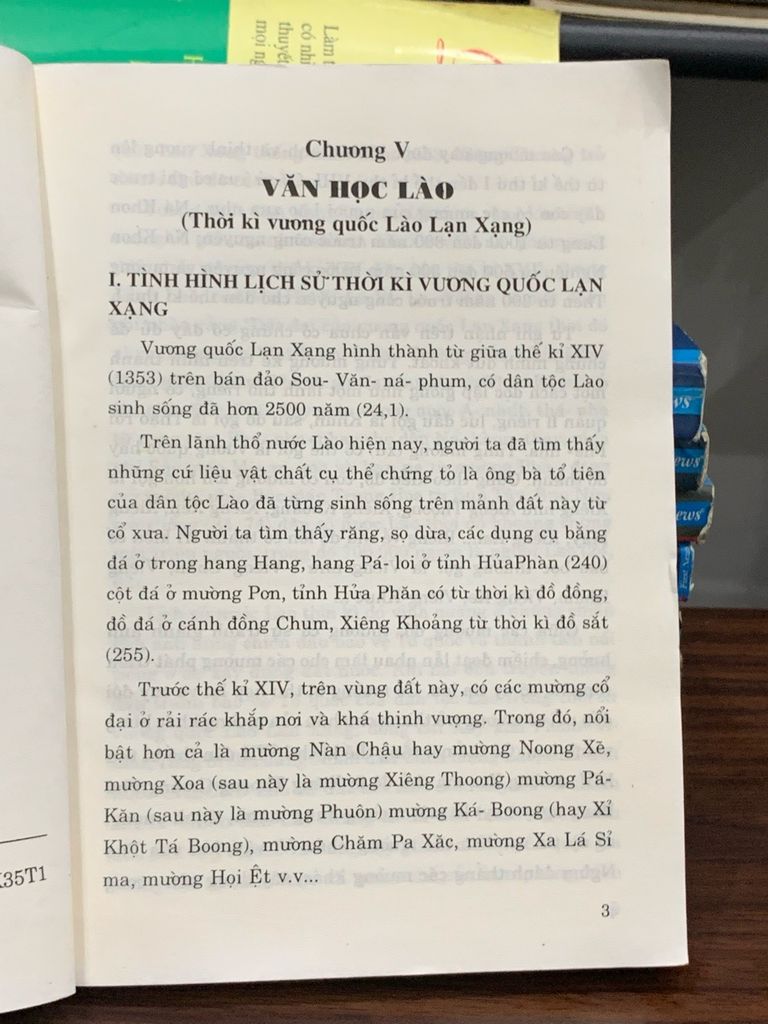 Lịch sử văn học Lào (Thời kì vương quốc Lào lạn xạng) tập 2- Trần Ngọc Dung - Ảnh thực tế 4