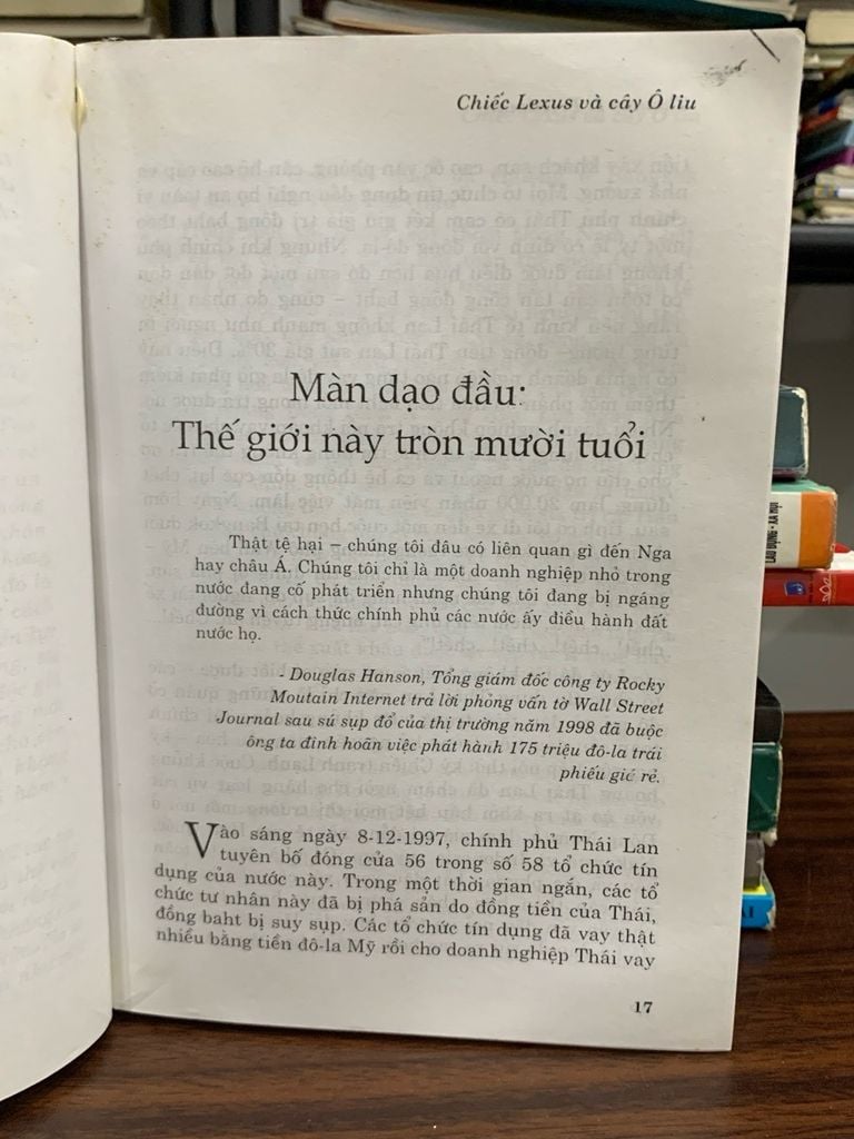 Chiếc Lexus và Cây Ô liu – Thomas L. Friedman - Ảnh thực tế 4